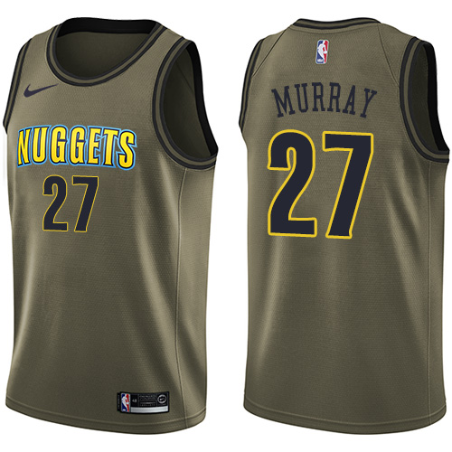 Nike Nuggets #27 Jamal Murray Green Salute to Service NBA Swingman Jersey Nike Nuggets #27 Jamal Murray Green Salute to Service NBA Swingman Jersey