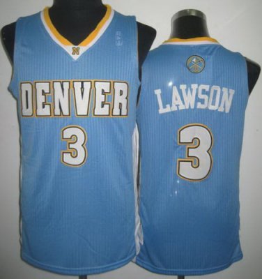 Denver Nuggets 3 Lawson Light Blue Revolution 30 NBA Basketball Jerseys Denver Nuggets 3 Lawson Light Blue Revolution 30 NBA Basketball Jerseys