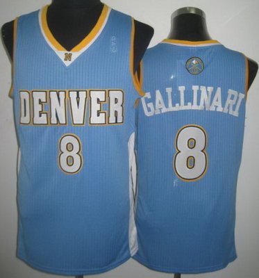 Denver Nuggets 8 Danilo Gallinari Light Blue Revolution 30 NBA Jerseys Denver Nuggets 8 Danilo Gallinari Light Blue Revolution 30 NBA Jerseys