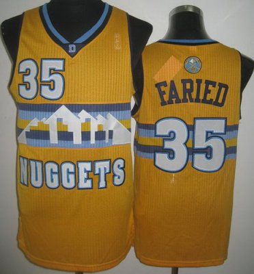 Denver Nuggets 35 Kenneth Faried Yellow Revolution 30 NBA Jerseys Denver Nuggets 35 Kenneth Faried Yellow Revolution 30 NBA Jerseys