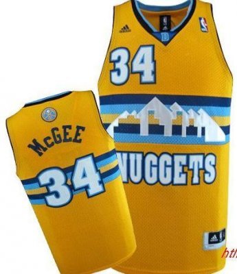 Denver Nuggets 34 JaVale McGee Yellow Swingman NBA Jerseys Denver Nuggets 34 JaVale McGee Yellow Swingman NBA Jerseys