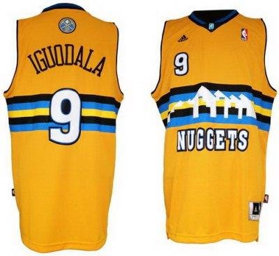 Denver Nuggets 9 Andre Iguodala Yellow Revolution 30 Swingman NBA Jerseys Denver Nuggets 9 Andre Iguodala Yellow Revolution 30 Swingman NBA Jerseys
