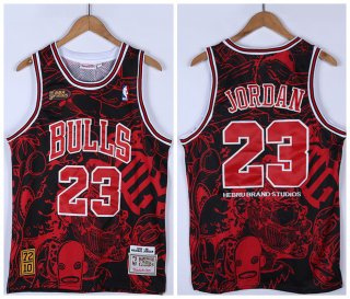 Men's Red Black Chicago Bulls #23 Michael Jordan 1995-96 Throwback Stitched Jersey Men's Red Black Chicago Bulls #23 Michael Jordan 1995-96 Throwback Stitched Jersey