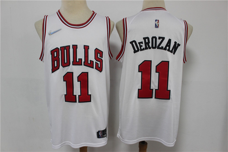 Bulls 11 DeMar DeRozan White Nike Diamond 75th Anniversary Swingman Jersey Bulls 11 DeMar DeRozan White Nike Diamond 75th Anniversary Swingman Jersey