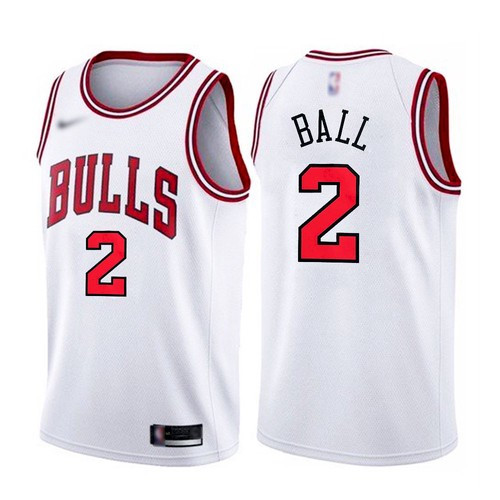 Men's Chicago Bulls #2 Lonzo Ball White 2021 Nike Swingman Stitched Jersey Men's Chicago Bulls #2 Lonzo Ball White 2021 Nike Swingman Stitched Jersey