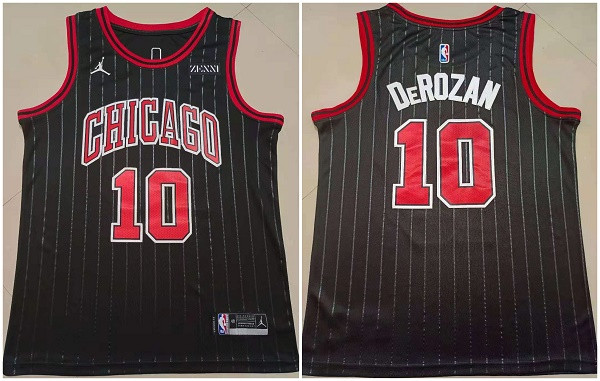 Men's Chicago Bulls #10 DeMar DeRozan Black Stitched Basketball Jersey Men's Chicago Bulls #10 DeMar DeRozan Black Stitched Basketball Jersey
