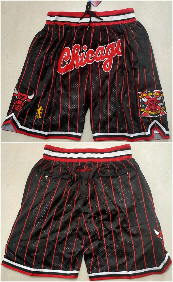 Men's Chicago Bulls Black Mitchell&Ness Shorts (Run Small)2 Men's Chicago Bulls Black Mitchell&Ness Shorts (Run Small)2