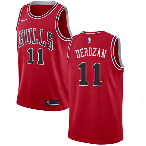 Nike Bulls #11 Demar Derozan Red NBA Swingman Icon Edition Jersey Nike Bulls #11 Demar Derozan Red NBA Swingman Icon Edition Jersey