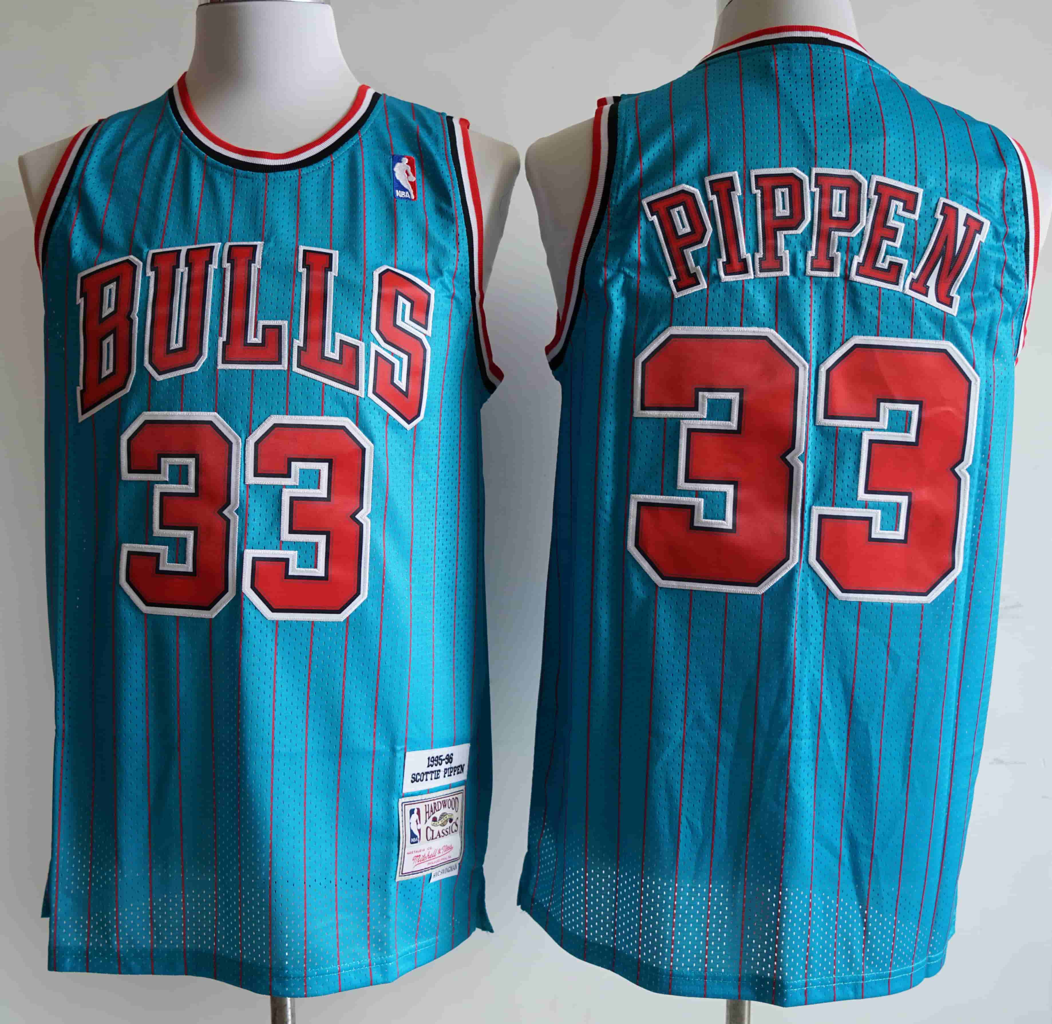 Bulls 33 Scottie Pippen Blue 1995-96 Hardwood Classics Swingman Jersey Bulls 33 Scottie Pippen Blue 1995-96 Hardwood Classics Swingman Jersey