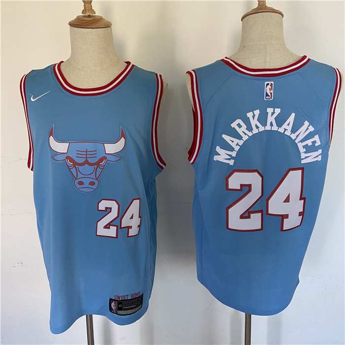 Bulls 24 Laur Markkanen Blue Nike City Edition Swingman Jersey Bulls 24 Laur Markkanen Blue Nike City Edition Swingman Jersey