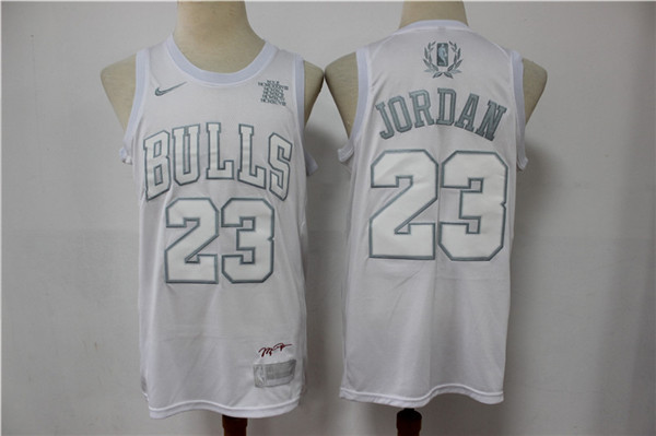 Bulls 23 Michael Jordan White MVP Nike Swingman Jersey Bulls 23 Michael Jordan White MVP Nike Swingman Jersey