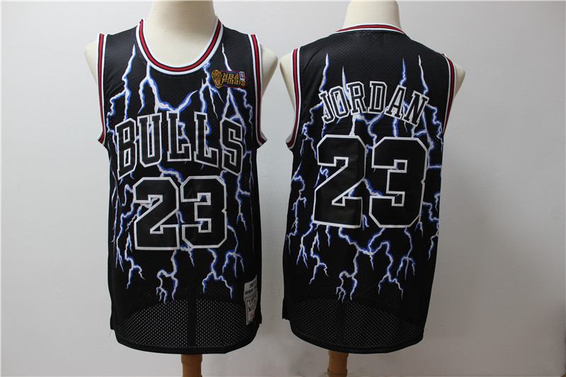 Bulls 23 Michael Jordan Black Hardwood Classics Lightning Limited Edition Jersey Bulls 23 Michael Jordan Black Hardwood Classics Lightning Limited Edition Jersey