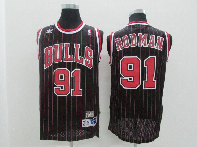 Bulls 91 Dennis Rodman Black Mesh Hardwood Classics Jersey Bulls 91 Dennis Rodman Black Mesh Hardwood Classics Jersey