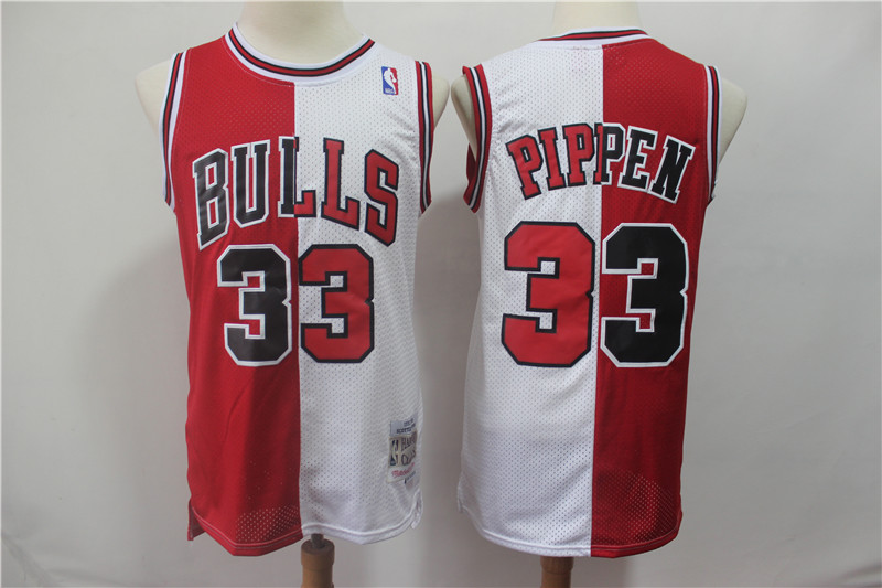 Chicago Bull No 33# Pippen Red and White Retro NBA Jersey Chicago Bull No 33# Pippen Red and White Retro NBA Jersey