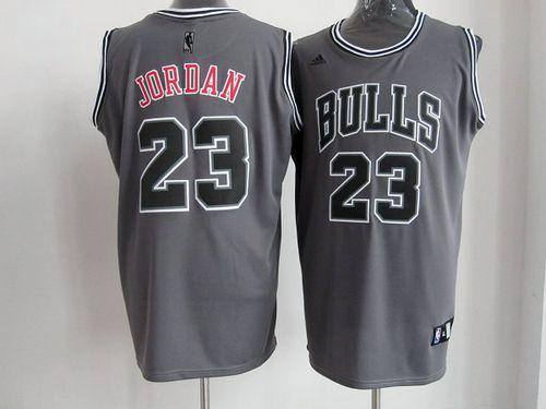 Bulls #23 Michael Jordan Grey Graystone II Fashion Stitched NBA Jersey Bulls #23 Michael Jordan Grey Graystone II Fashion Stitched NBA Jersey