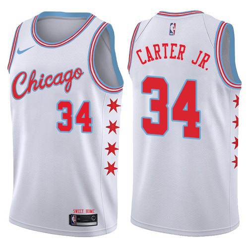 Nike Bulls #34 Wendell Carter Jr. White NBA Swingman City Edition Jersey Nike Bulls #34 Wendell Carter Jr. White NBA Swingman City Edition Jersey