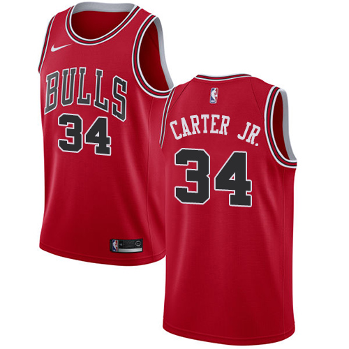 Nike Bulls #34 Wendell Carter Jr. Red NBA Swingman Icon Edition Jersey Nike Bulls #34 Wendell Carter Jr. Red NBA Swingman Icon Edition Jersey