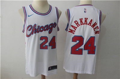 Nike Bulls #24 Laur Markkanen White City Edition Swingman Jersey Nike Bulls #24 Laur Markkanen White City Edition Swingman Jersey