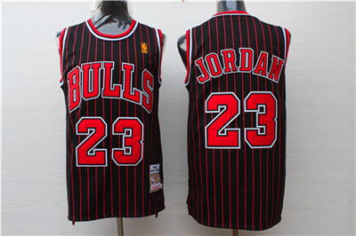 Nike Bulls #23 Michael Jordan Black Stripe Stitched NBA Jersey Nike Bulls #23 Michael Jordan Black Stripe Stitched NBA Jersey