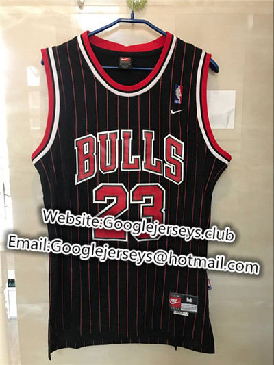 Nike Bulls #23 Michael Jordan Black Red Stitched NBA Swingman Jersey Nike Bulls #23 Michael Jordan Black Red Stitched NBA Swingman Jersey