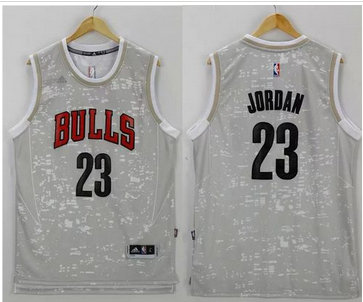 Chicago Bulls #23 Michael Jordan Grey City Light Stitched NBA Jersey Chicago Bulls #23 Michael Jordan Grey City Light Stitched NBA Jersey
