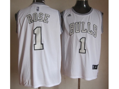 nba chicago bulls #1 rose white jerseys nba chicago bulls #1 rose white jerseys