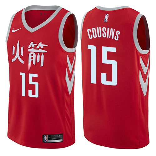 Nike Rockets #15 DeMarcus Cousins Red NBA Swingman City Edition Jersey Nike Rockets #15 DeMarcus Cousins Red NBA Swingman City Edition Jersey