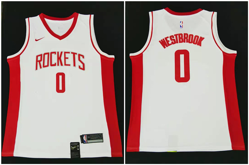Rockets 0 Russell Westbrook White Nike Swingman Jersey Rockets 0 Russell Westbrook White Nike Swingman Jersey