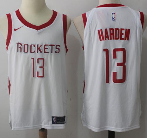 Nike Rockets #13 James Harden White Stitched NBA Jersey Nike Rockets #13 James Harden White Stitched NBA Jersey