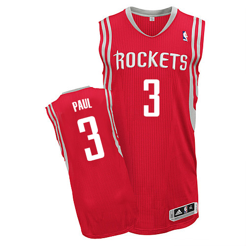 Rockets #3 Chris Paul Red Road Stitched NBA Jersey Rockets #3 Chris Paul Red Road Stitched NBA Jersey