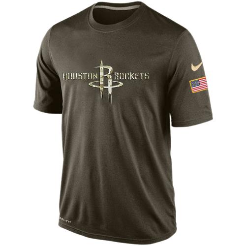 Men's Houston Rockets Salute To Service Nike Dri-FIT T-Shirt Men's Houston Rockets Salute To Service Nike Dri-FIT T-Shirt