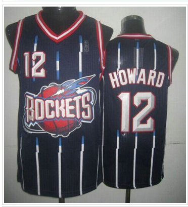 Houston Rockets #12 Dwight Howard Navy Hardwood Classic Fashion NBA Jersey Houston Rockets #12 Dwight Howard Navy Hardwood Classic Fashion NBA Jersey