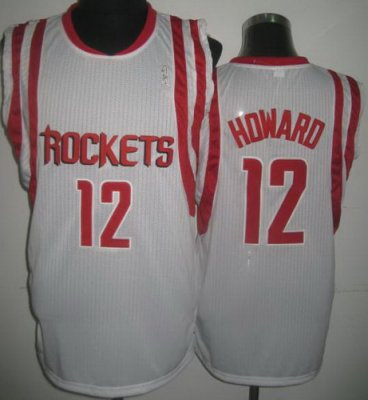 Houston Rockets 12 Dwight Howard White Revolution 30 NBA Jerseys Houston Rockets 12 Dwight Howard White Revolution 30 NBA Jerseys
