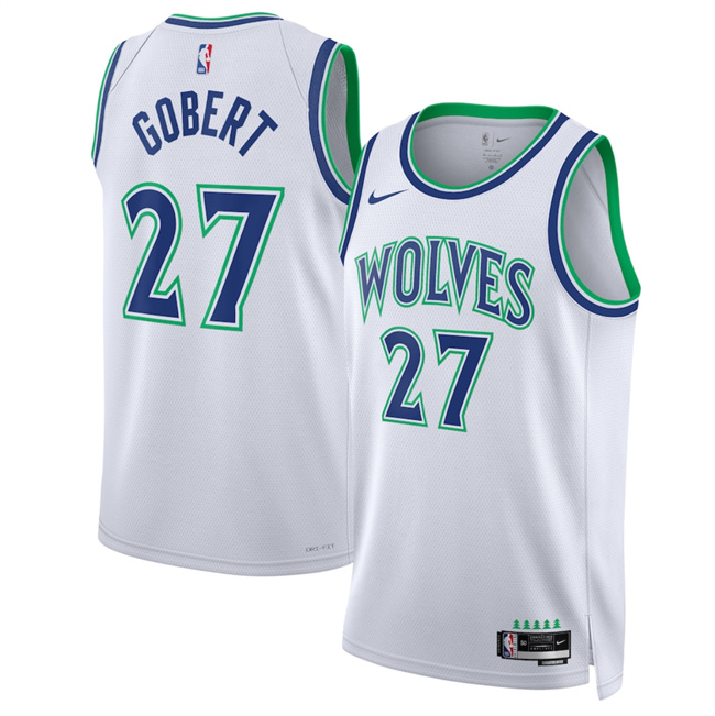 Men's Minnesota Timberwolves #27 Rudy Gobert White 2026 27 Association Edition Stitched Basketball Jersey