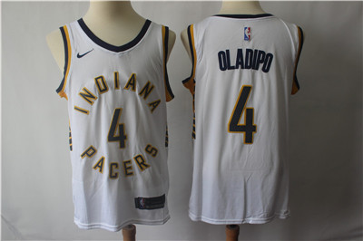 Pacers #4 Victor Oladipo White Nike Swingman Jersey