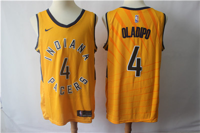 Pacers #4 Victor Oladipo Gold Nike Swingman Jersey