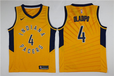 Nike Pacers #4 Victor Oladipo Gold Swingman Jersey