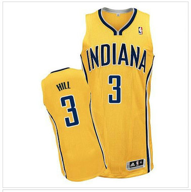 Revolution 30 Indiana Pacers #3 George Hill Yellow Home Stitched NBA Jersey Revolution 30 Indiana Pacers #3 George Hill Yellow Home Stitched NBA Jersey