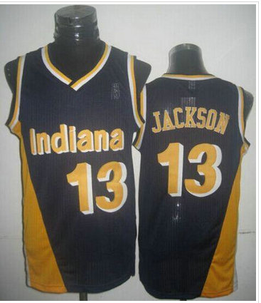 Indiana Pacers Mitchell And Ness #13 Mark Jackson Navy Blue Throwback Stitched NBA Jersey