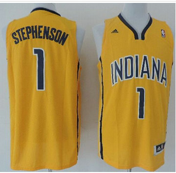 Indiana Pacers Revolution 30 #1 Lance Stephenson Yellow Home Stitched NBA Jersey Indiana Pacers Revolution 30 #1 Lance Stephenson Yellow Home Stitched NBA Jersey