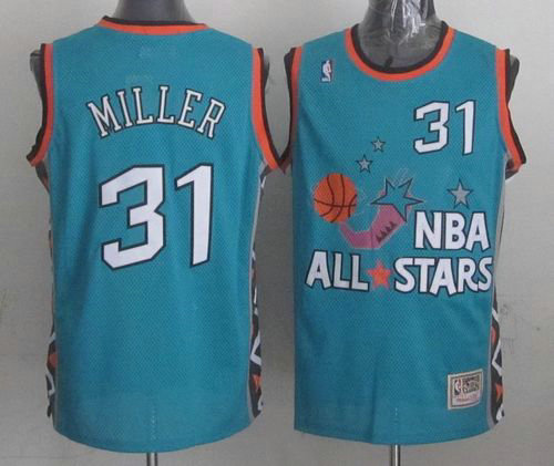 Indiana Pacers Mitchell And Ness #31 Reggie Miller Light Blue 1996 All Star NBA Jersey Indiana Pacers Mitchell And Ness #31 Reggie Miller Light Blue 1996 All Star NBA Jersey