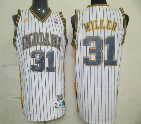 NBA Jerseys Indlana Pacers 31 MILLER white【SWINGMAN