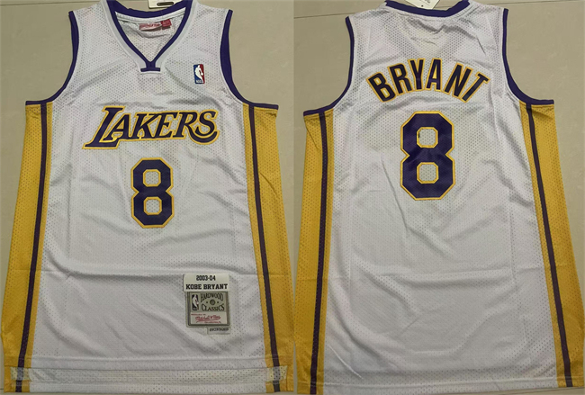 Men's Los Angeles Lakers #8 Kobe Bryant Yellow Throwback Stitched Basketball Jersey Men's Los Angeles Lakers #8 Kobe Bryant Yellow Throwback Stitched Basketball Jersey