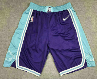 Men's Los Angeles Lakers Purple Nike Diamond 2022 City Edition Swingman Stitched Shorts Men's Los Angeles Lakers Purple Nike Diamond 2022 City Edition Swingman Stitched Shorts