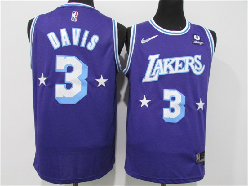 Lakers 3 Anthony Davis Purple Nike Diamond 75th Anniversary City Edition Swingman Jersey Lakers 3 Anthony Davis Purple Nike Diamond 75th Anniversary City Edition Swingman Jersey
