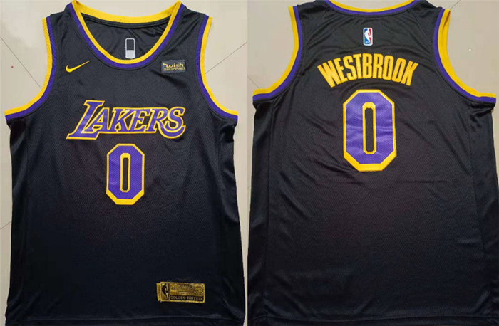 Lakers 0 Russell Westbrook Black Nike Earned Edition Swingman Jersey Lakers 0 Russell Westbrook Black Nike Earned Edition Swingman Jersey