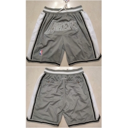 Men Los Angeles Lakers Gray Shorts Run Small Men Los Angeles Lakers Gray Shorts Run Small
