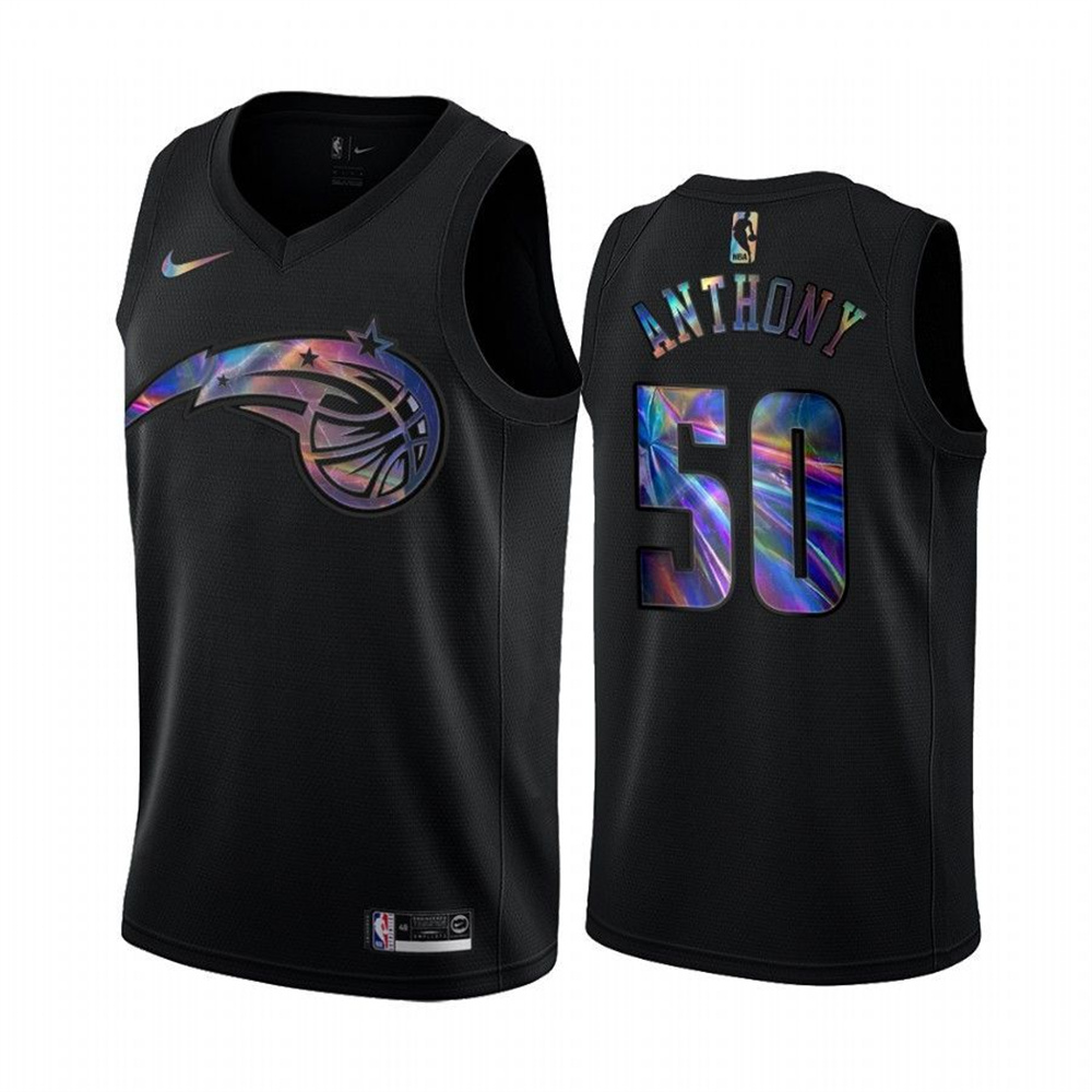 Nike Magic #50 Cole Anthony Men's Iridescent Holographic Collection NBA Jersey - Black Nike Magic #50 Cole Anthony Men's Iridescent Holographic Collection NBA Jersey - Black