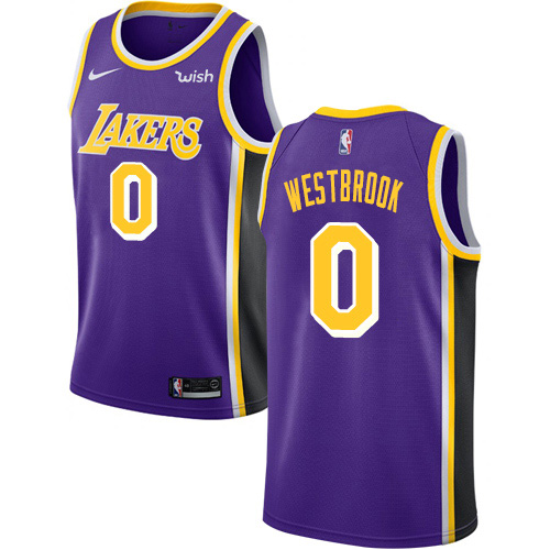 Nike Lakers #0 Russell Westbrook Purple NBA Swingman Statement Edition Jersey Nike Lakers #0 Russell Westbrook Purple NBA Swingman Statement Edition Jersey