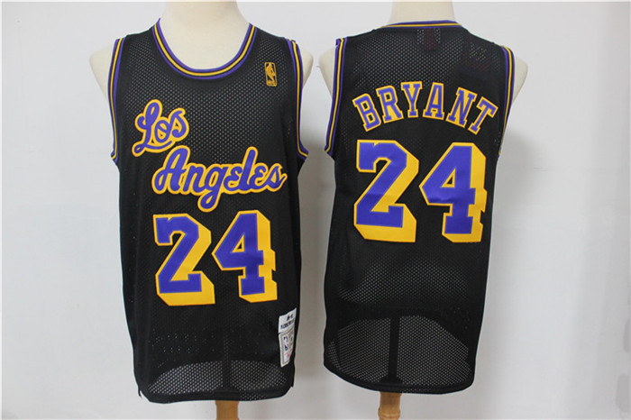 Lakers 24 Kobe Bryant Black Hardwood Classics Mesh Jersey Lakers 24 Kobe Bryant Black Hardwood Classics Mesh Jersey